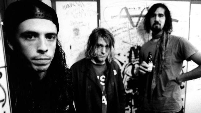 Юный Дэйв Грол и Nirvana в 1991-м году. Источник фото: Getty Images