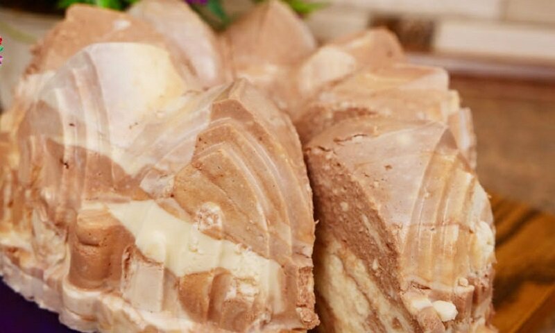 Мраморный творожный десерт без выпечки – очень вкусно 