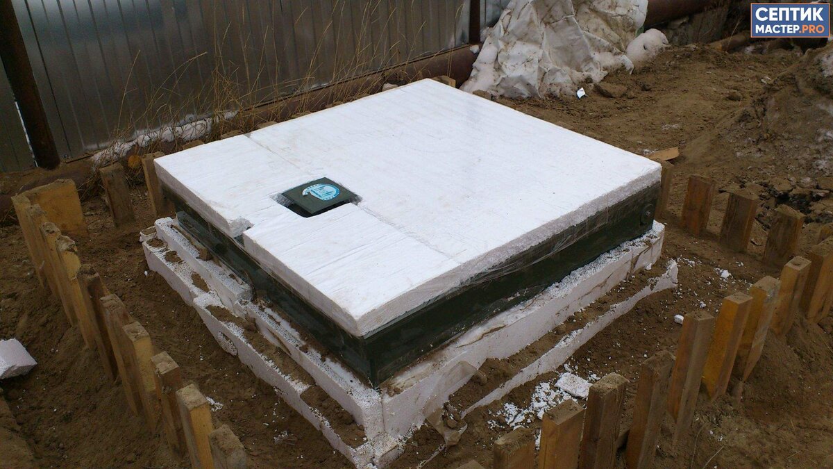 Утепленный септик ТОПАС. 