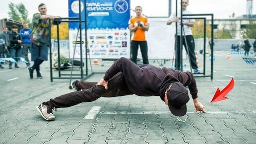 Богатырская сила в худом теле. Уличные тренировки Херсонского парня.