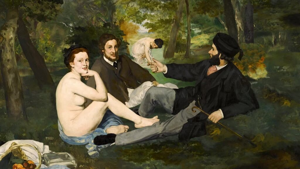 Завтрак на траве - художник Эдуард Мане, описание картины - Edouard Manet