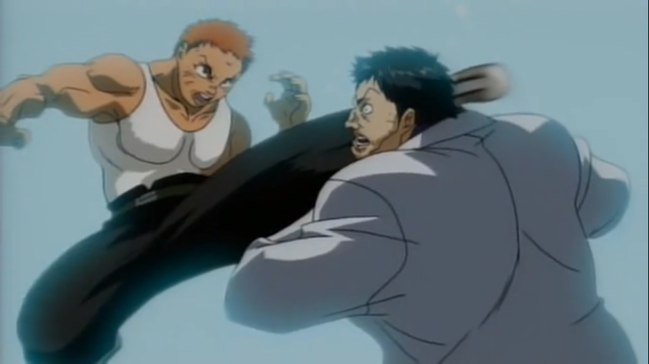 Бьет здоровяка!