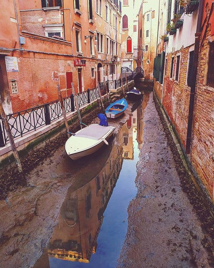 Сильнейший отлив в Венеции