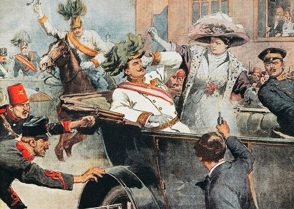 Убийство эрцгерцога Францы Фердинанда, 1914 год.