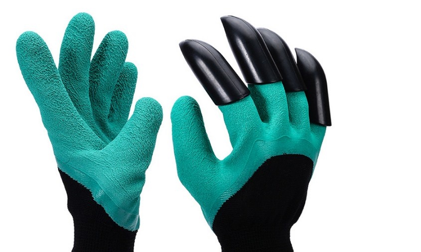 садовые перчатки с когтями