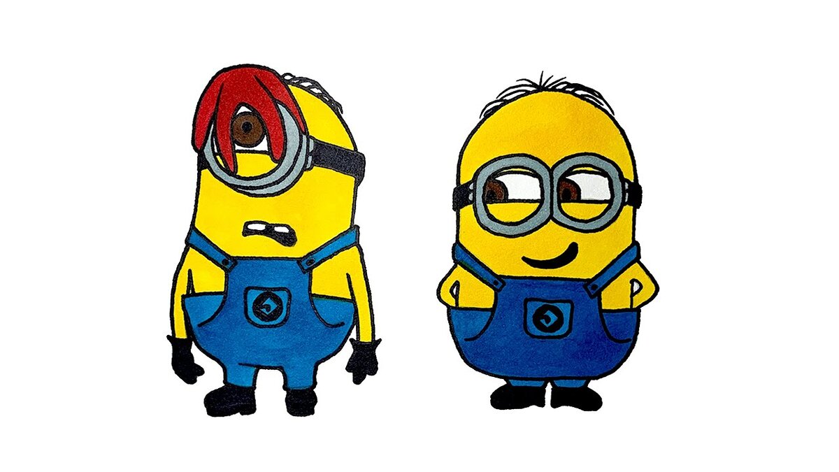 Как нарисовать Миньонов (Minions)?