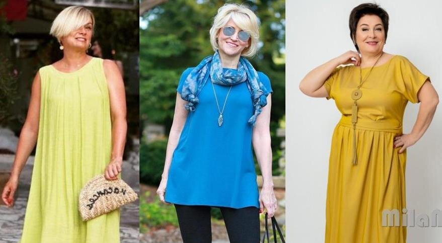 Стильные летние образы для зрелых женщин