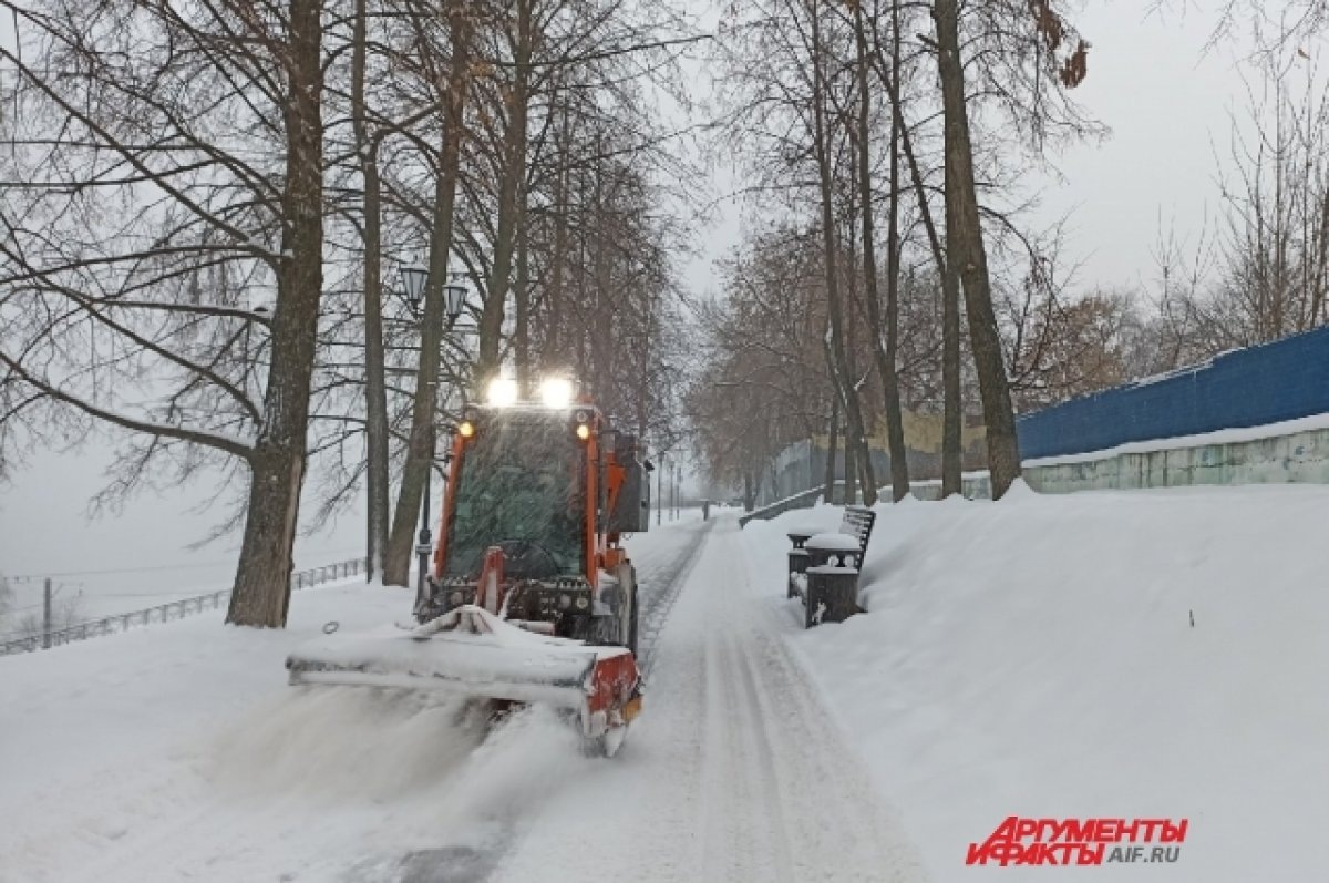    За два снегопада в Перми выпала месячная норма осадков