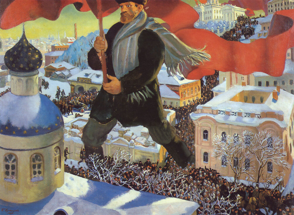 1. «Большевик», Борис Кустодиев. 1920 год