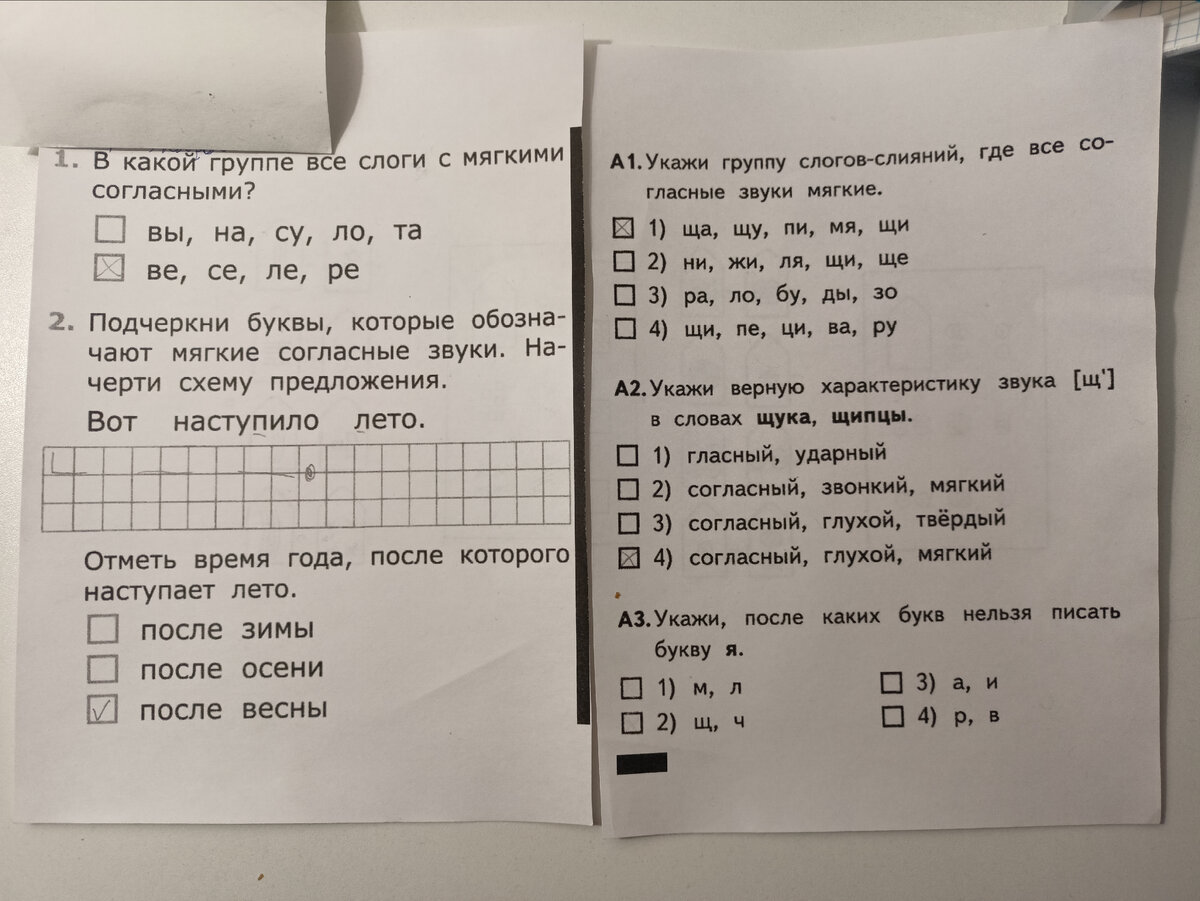 1 класс. 2 семестр. А вот и тесты подоспели... | Будни Черной Кошки | Дзен