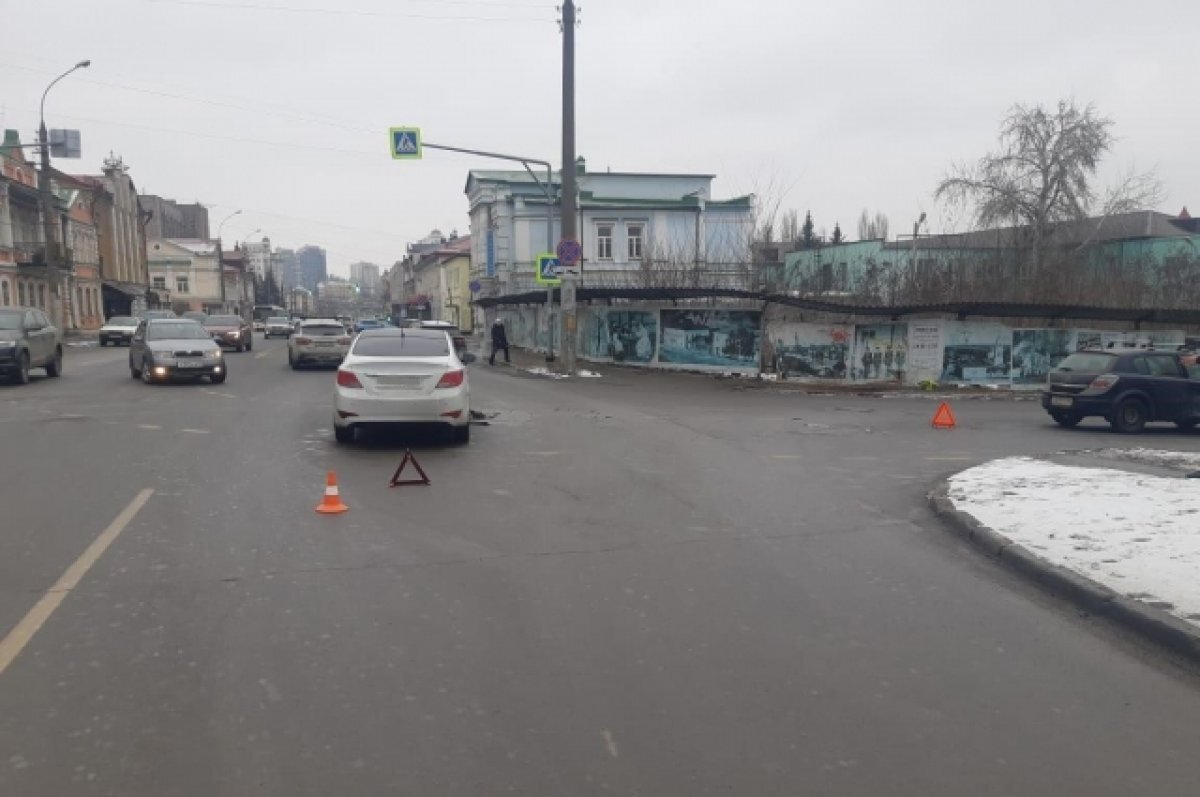    В Липецке при столкновении двух иномарок пострадала пассажирка