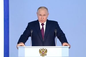    Фото: скриншот трансляции послания президента РФ Федеральному собранию Инга Ланская