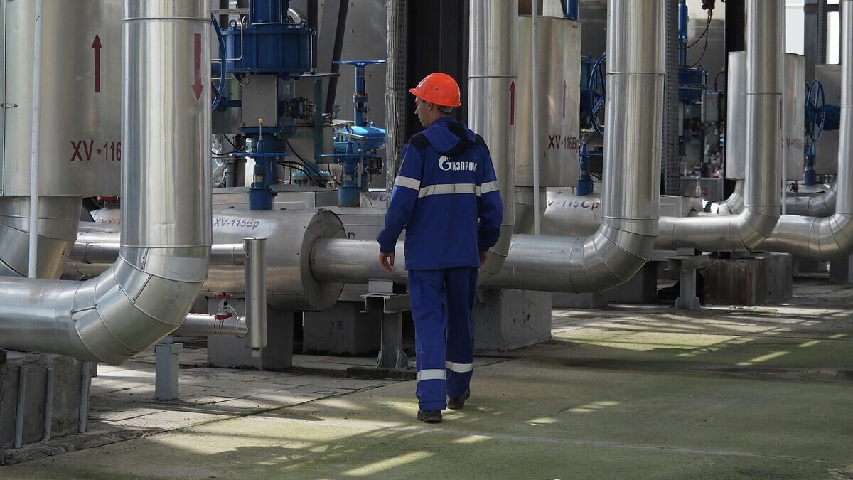    Комплекс подготовки и транспортировки экспортного газа КС "Краснодарская" © РИА Новости / Виталий Тимкив