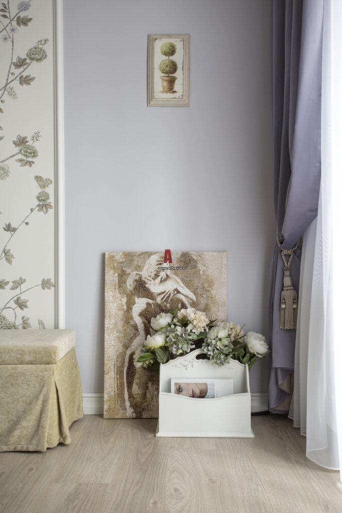 Прованс, гламур,шеби-шик... Романтичный интерьер "на любителя" в сталинке 55 кв.м.