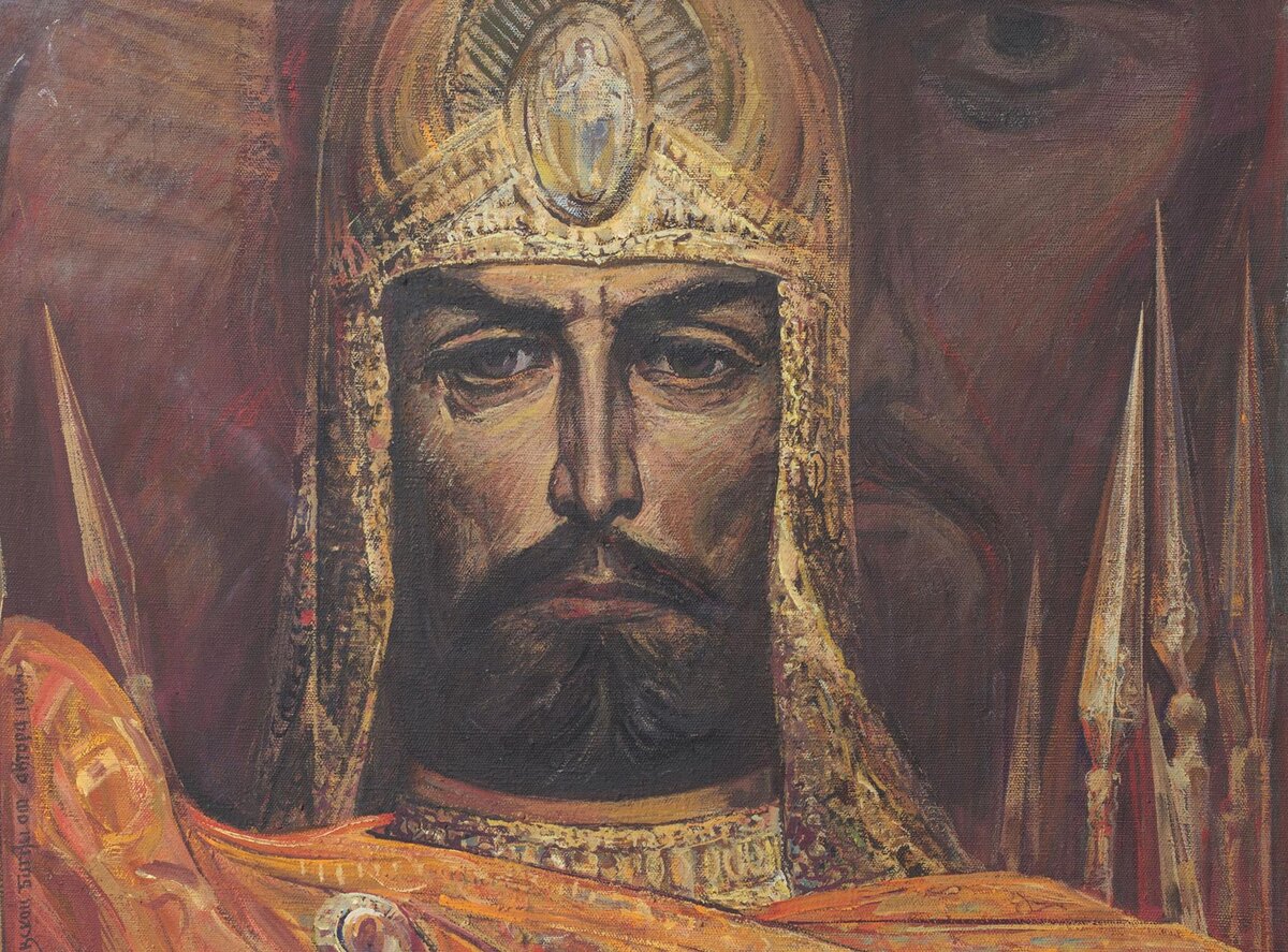 Портрет Великого князя Московского Дмитрия Ивановича Донского. 1983-1986 гг. Криворучко В.П. Из коллекции изобразительного искусства музея-заповедника "Куликово поле"