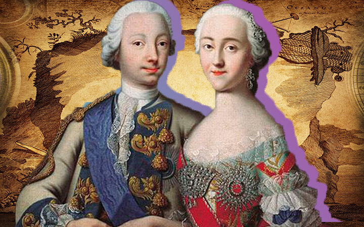 Петр 3 и Екатерина 2