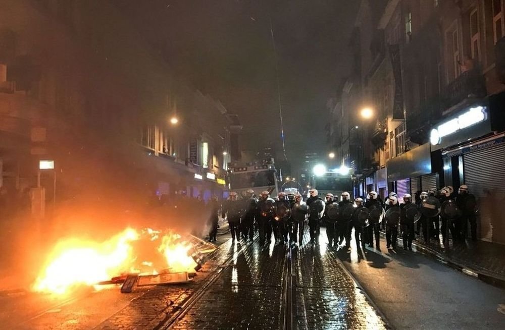 Погромы в Брюсселе. Источник: image.newsru.com