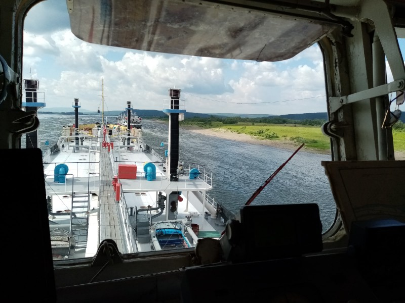 Танкер "Ленанефть-2031", река Лена. Иркутская область. Июль 2020г. Фото Сергей Урядников