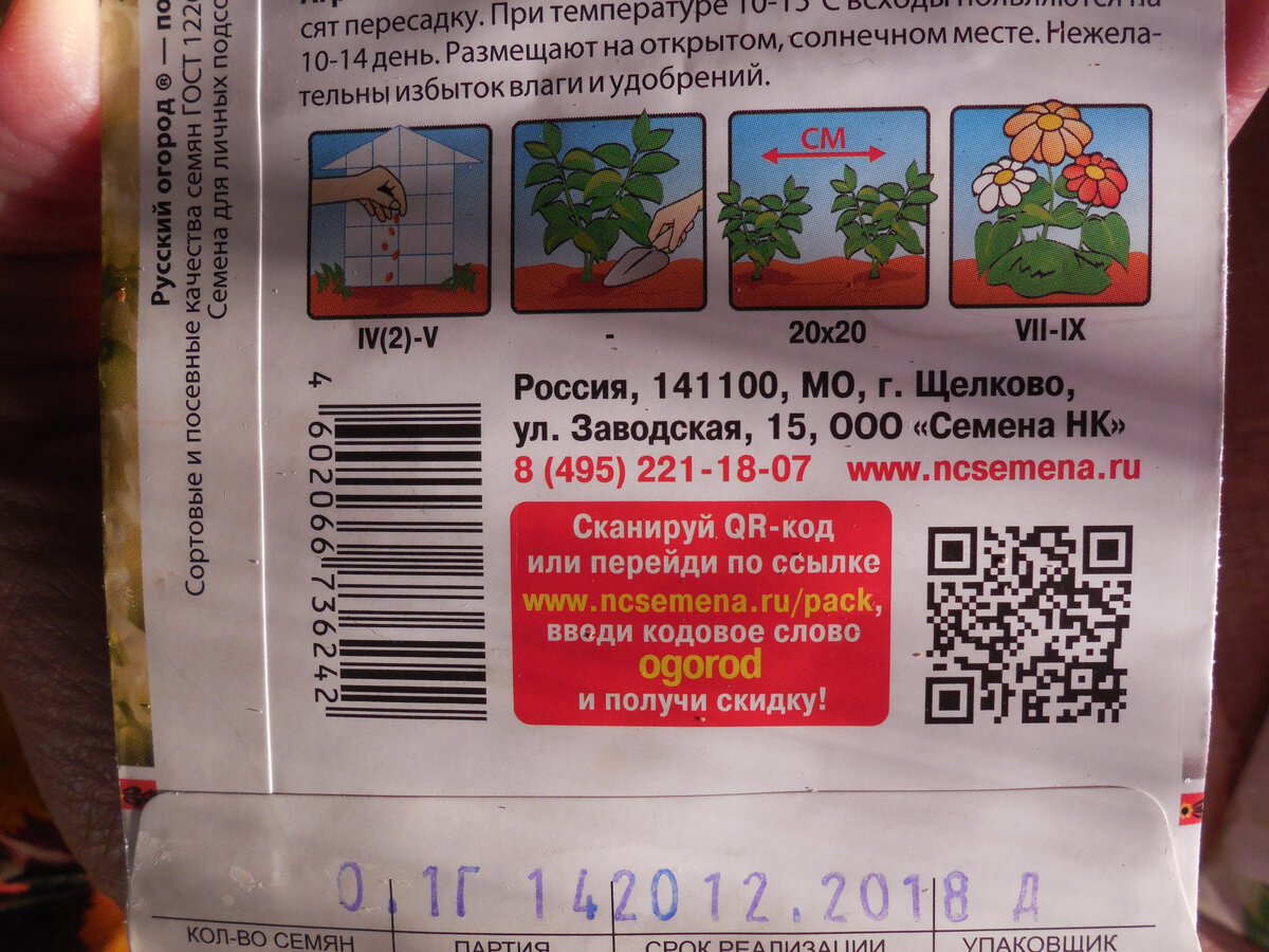 Обратите внимание на дату продажи и на срок реализации