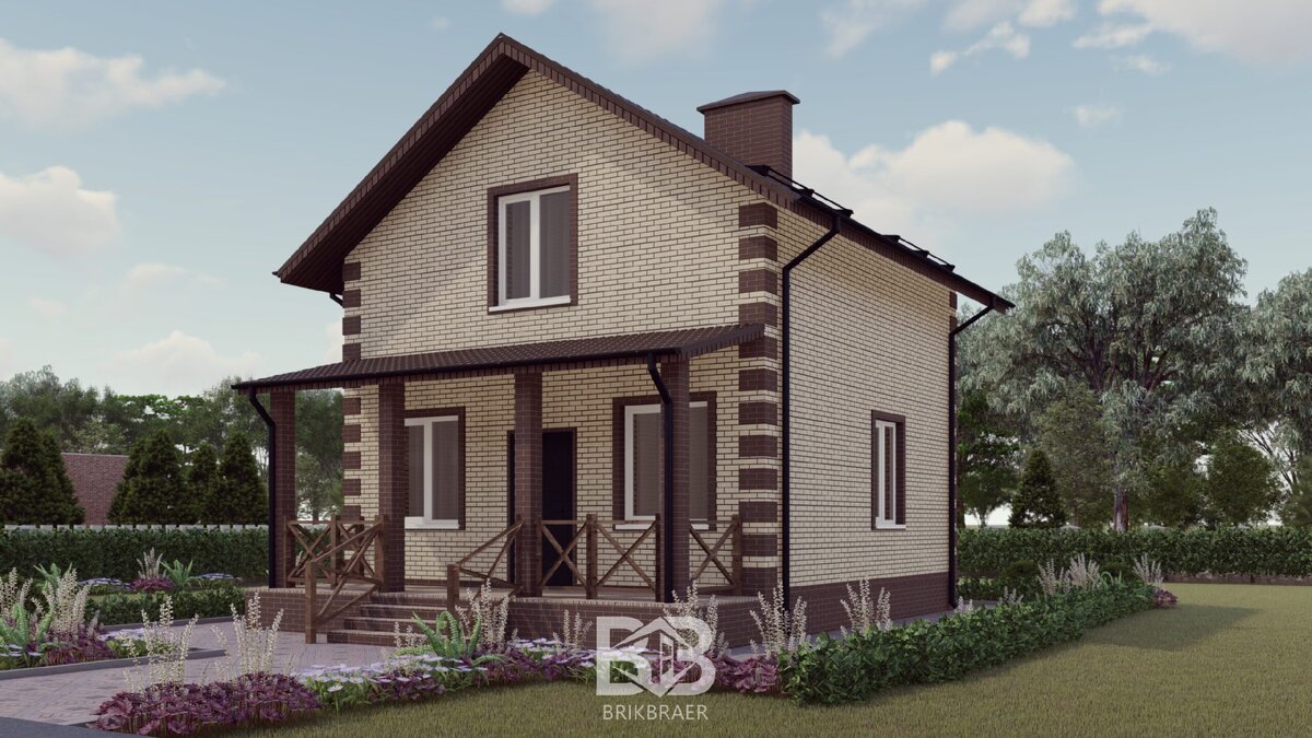 Проект дома 131 кв.м. https://brikbraer.ru/proekt-chastnogo-doma-rostov-39/