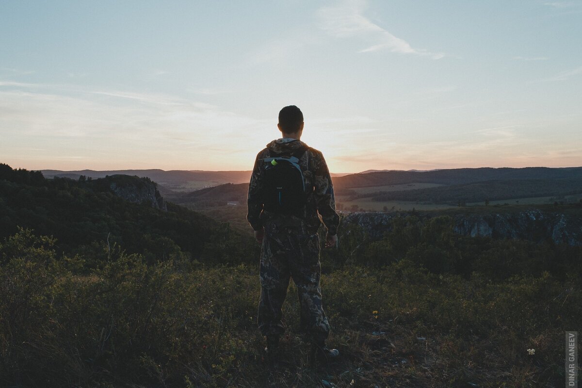 Закат. Мурадымовское ущелье. Республика Башкортостан