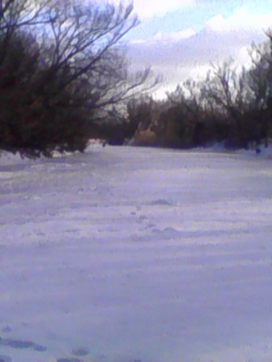 Родная речка Токайка , начало марта,  а мороз январский  - 22 градуса 