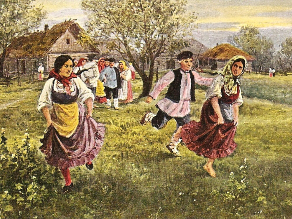 Горелки. Дореволюционная открытка. Автор неизвестен