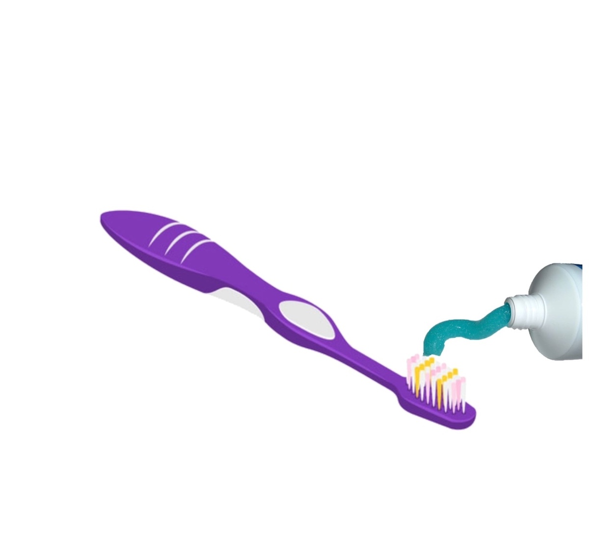 наносим небольшое количество зубной пасты 