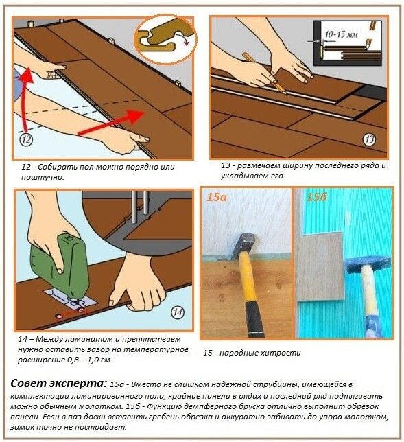 Видео инструкция своими руками. Схема укладки замкового ламината. Пошаговая инструкция настилки ламината. Как стелить ламинат пошагово. Как монтировать ламинат на пол правильно.
