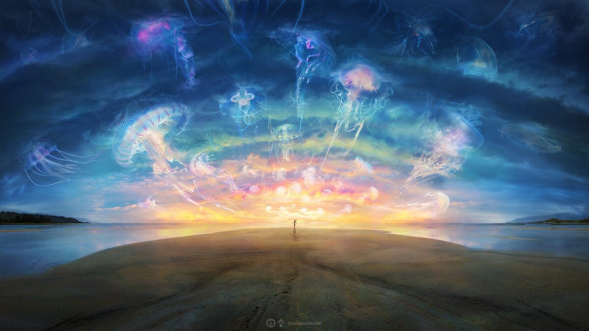 Источник картинки https://get.wallhere.com/photo/sunlight-digital-art-fantasy-art-space-sky-artwork-horizon-jellyfish-atmosphere-universe-cloud-screenshot-computer-wallpaper-atmosphere-of-earth-outer-space-105491.jpg