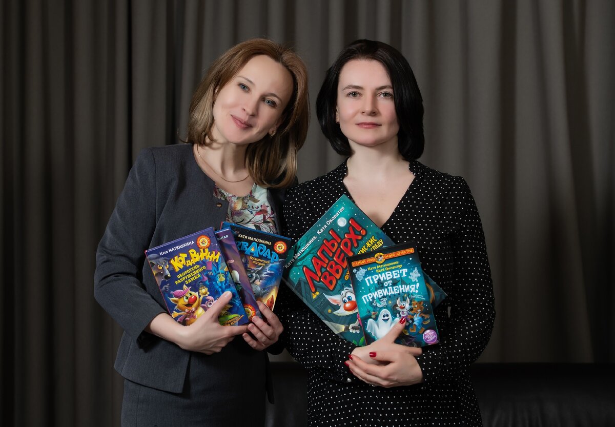 Екатерина Матюшкина и Екатериана Оковитая - соавторы детских книг  «Лапы вверх » 2004 г., «Ага, попался!» 2004 г., «Носки врозь!» 2005 г., «Лапы прочь от ёлочки!» 2009 г. (также книга выходила ещё под названием "Свирепый детектив"), «Ыыы смешно!» 2012 г., «У-у-у, страшно!» 2016 г., «С Земли на Ялмез и обратно». 2017 г., «Звероновый год». 2018 г., «Привет от привидения!». 2020 г., «Укуси вампира!». 2021 г., «Фея-Колтунья и волшебный портал. Книга Кролика про Кролика». 2018 г., «Переполох во времени. Книга Кролика про Кролика». 2020 г., «Вперед в прошлое. Книга кролика про Кролика». 2021г.