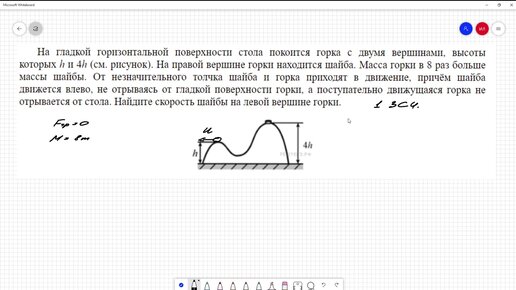 На гладкой горизонтальной поверхности стола