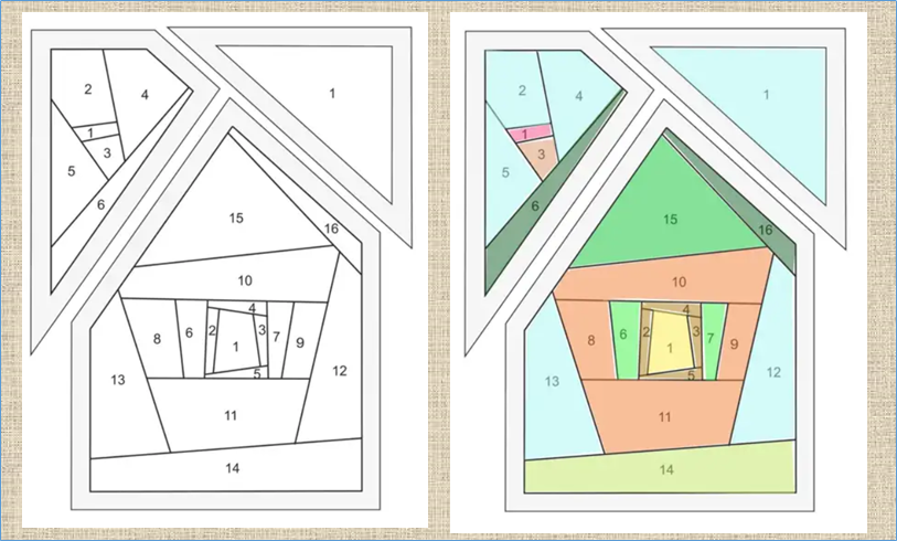 Лоскутные домики схемы бесплатно