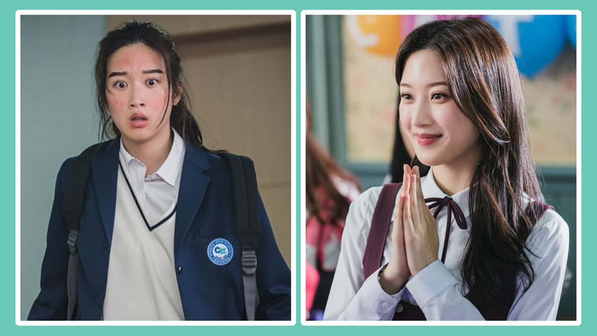 Кадры из дорамы: Истинная красота(До и после макияжа)