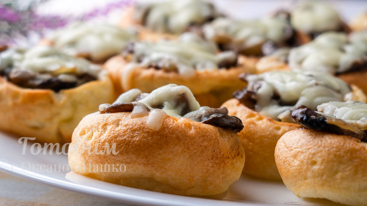 Йоркширские пудинги с грибами