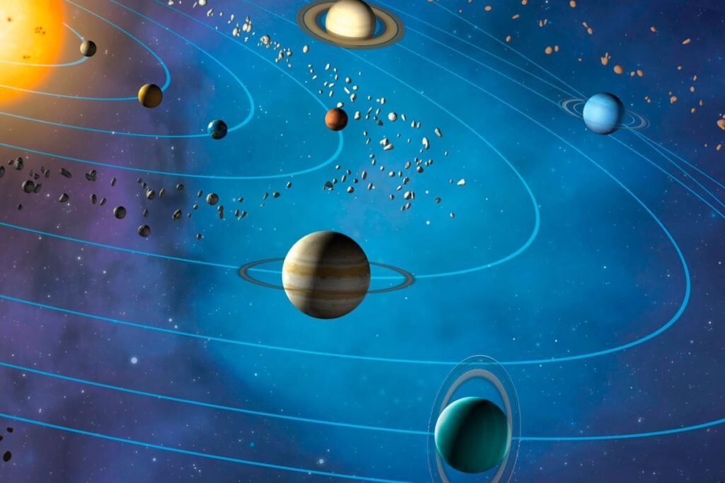 Планеты на орбите. Взято из свободных источников