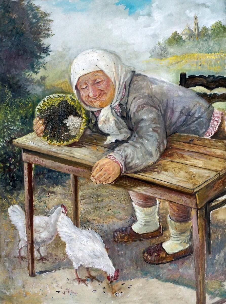 Живопись Леонид Баранов дед да баба