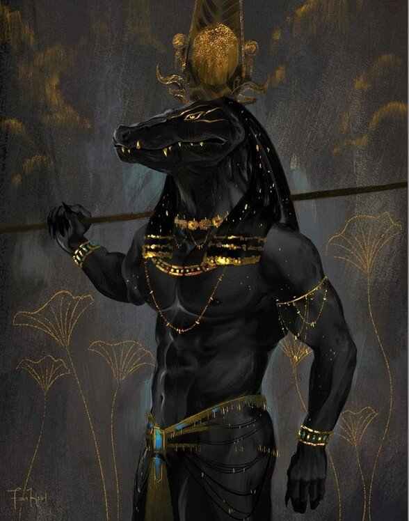 Себек с головой крокодила