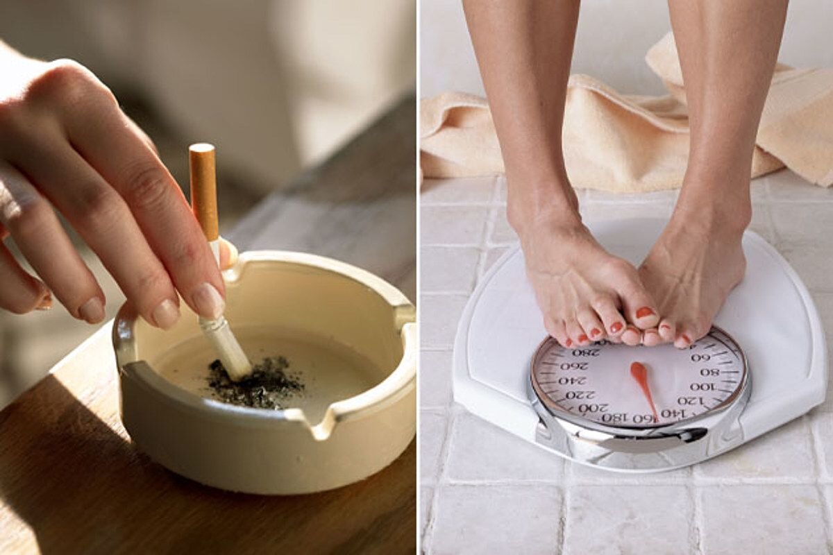 Большинство людей уверено, что от курения худеют. 