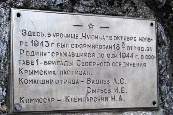 Какая история у 18 отряда партизан в Крыму