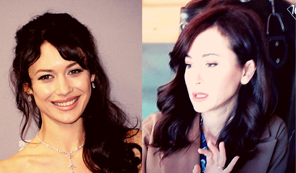 Слева-Ольга Куриленко,а справа  в кадре Айфер из"Постучись в мою дверь"