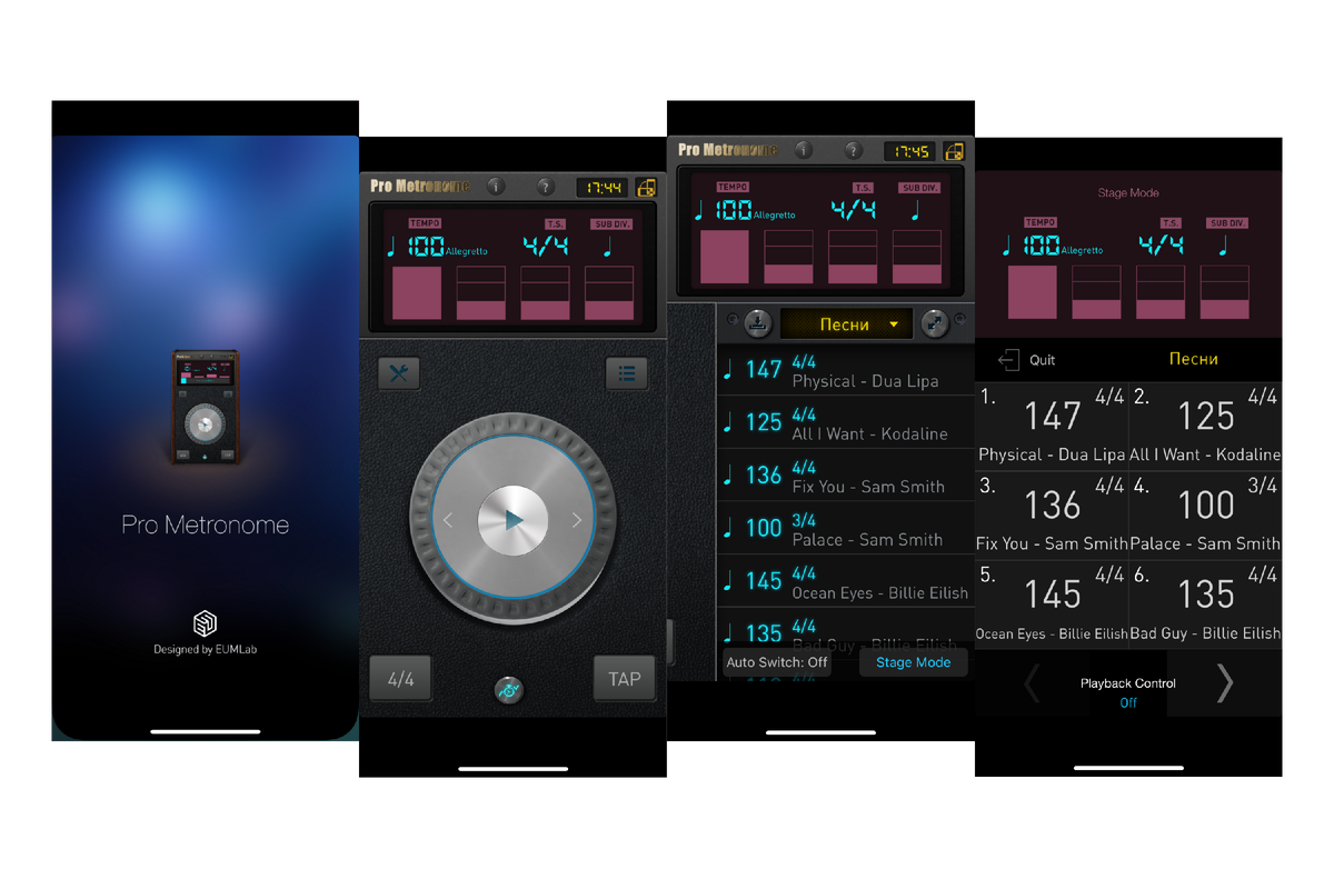 Pro Metronome - приложение для iPhone которым я пользуюсь