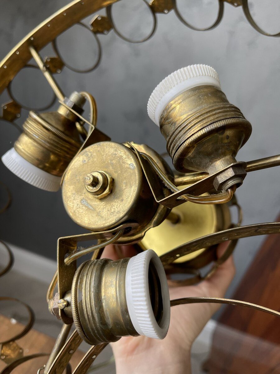Реставрация винтажной люстры времен СССР | Творческий холерик | Дзен
