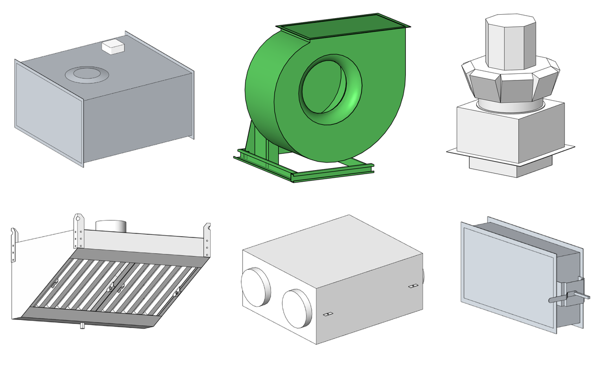 Revit-курс: создание семейств вентиляционных элементов | Блог Вадима  Муратова | Дзен