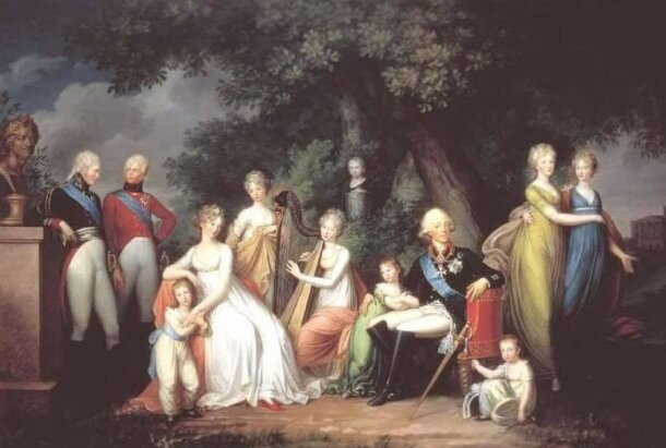 "Император Павел I с семьей" Герхардт