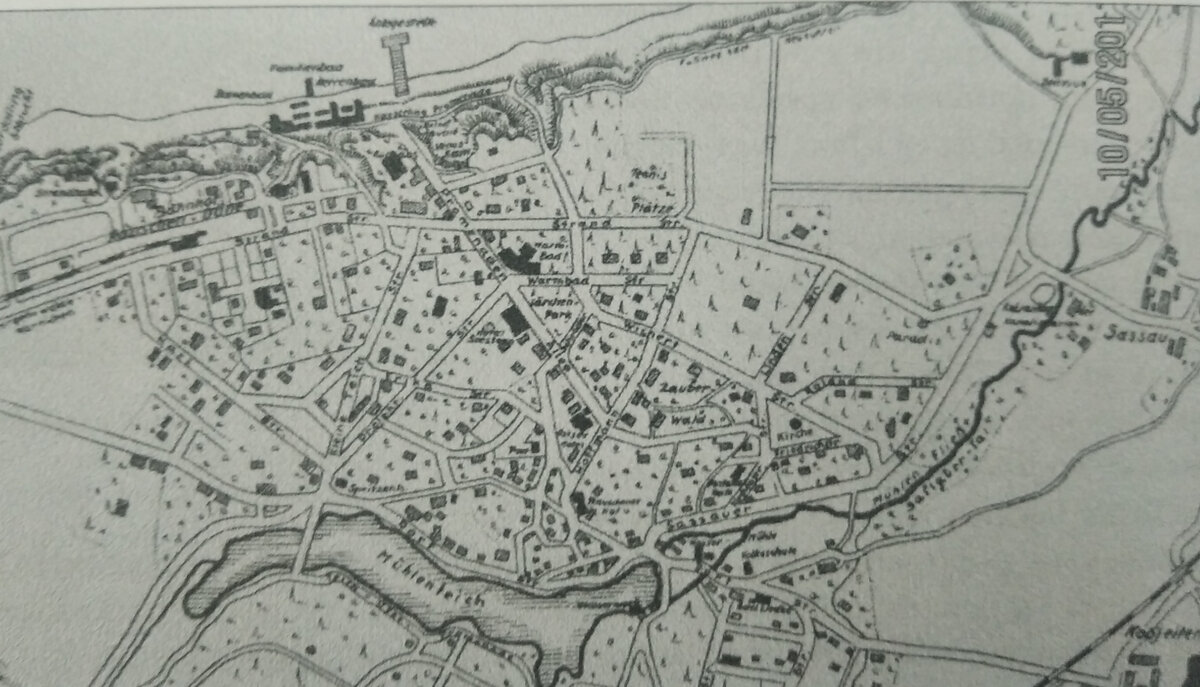 План Раушена в 1921 году.