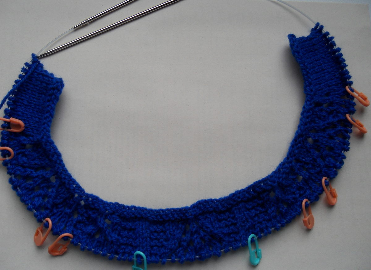 Начало положено. Перешла на круговые спицы