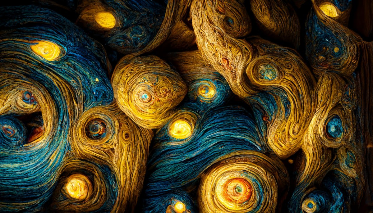 Discord @kaol #Gogh #MidJourney #art  #drawing #texture #wallpaper #pattern #background #palette Palette in commentary. The request may be issued by