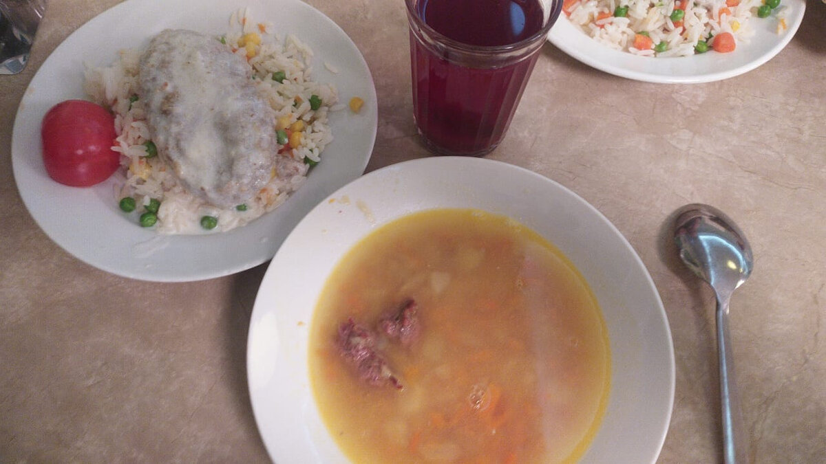 Вот такой был обед. 