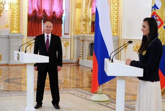    Владимир Путин, Елена Исинбаева